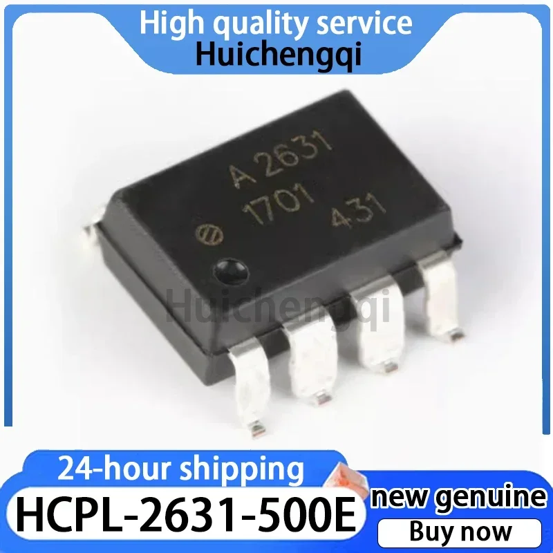 1PCS HCPL-2631-500E SMD-8 High CMR, High-speed TTL Compatible Optocoupler Chip