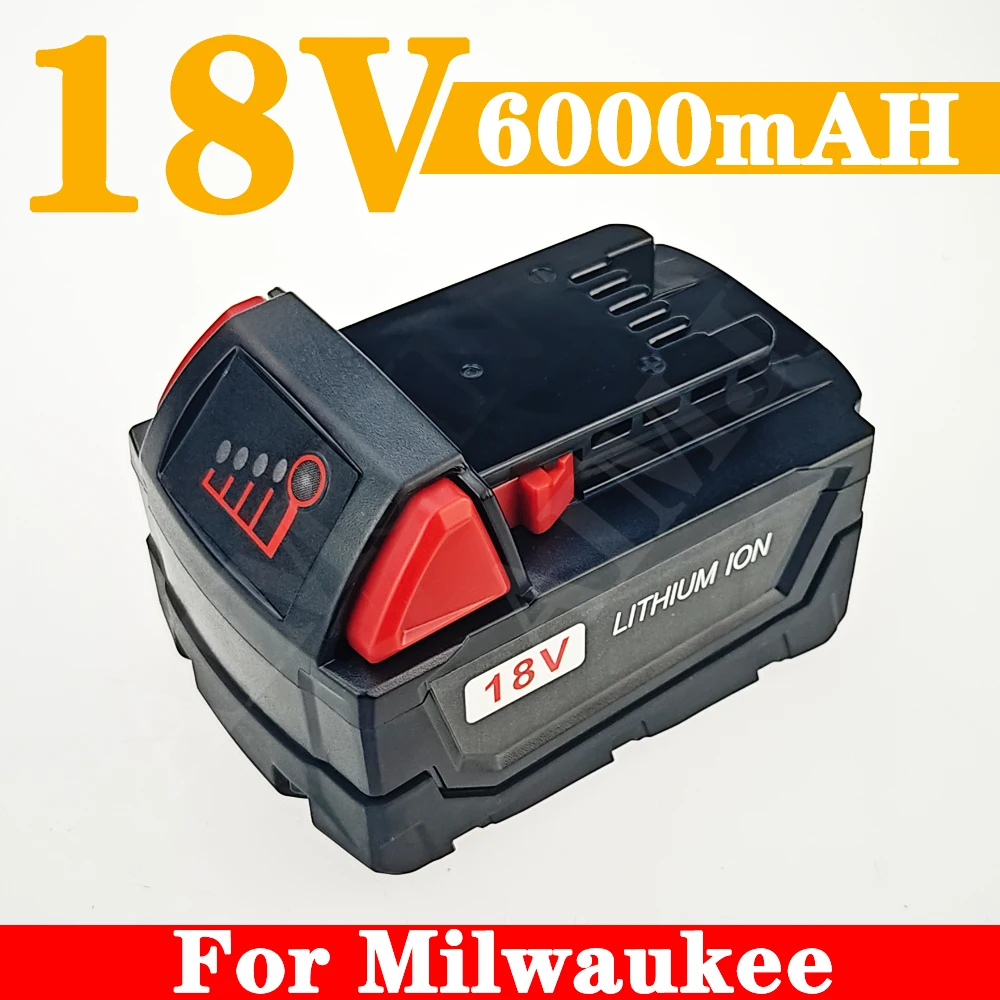 18V 6.0Ah For Milwaukee M18 Battery Li-Ion Replacement Battery For Milwaukee 18V M18 48-11-2830 0730-20 Tool battery