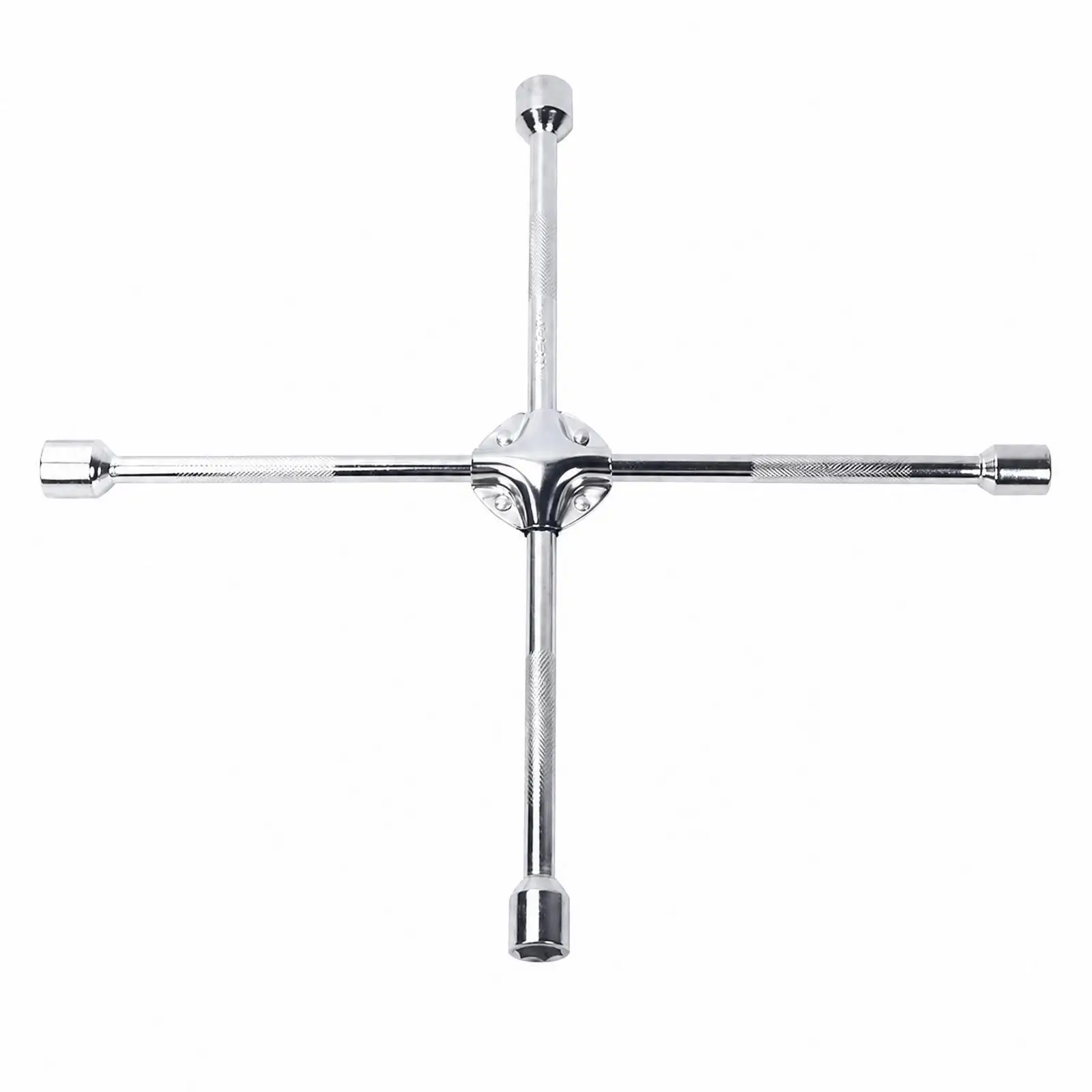 Cross-Shaped Automotive Socket Wrench High-Leverage Cross Tire Wrench with Retaining Clip Reinforced Easy to Clean