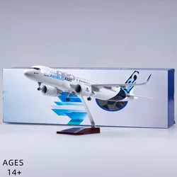 1/80 Scale 47 cm A320 Prototype Airlines 320 Neo with Lighting and Wheels Die-cast Resin Aircraft Model Collectible Display Item