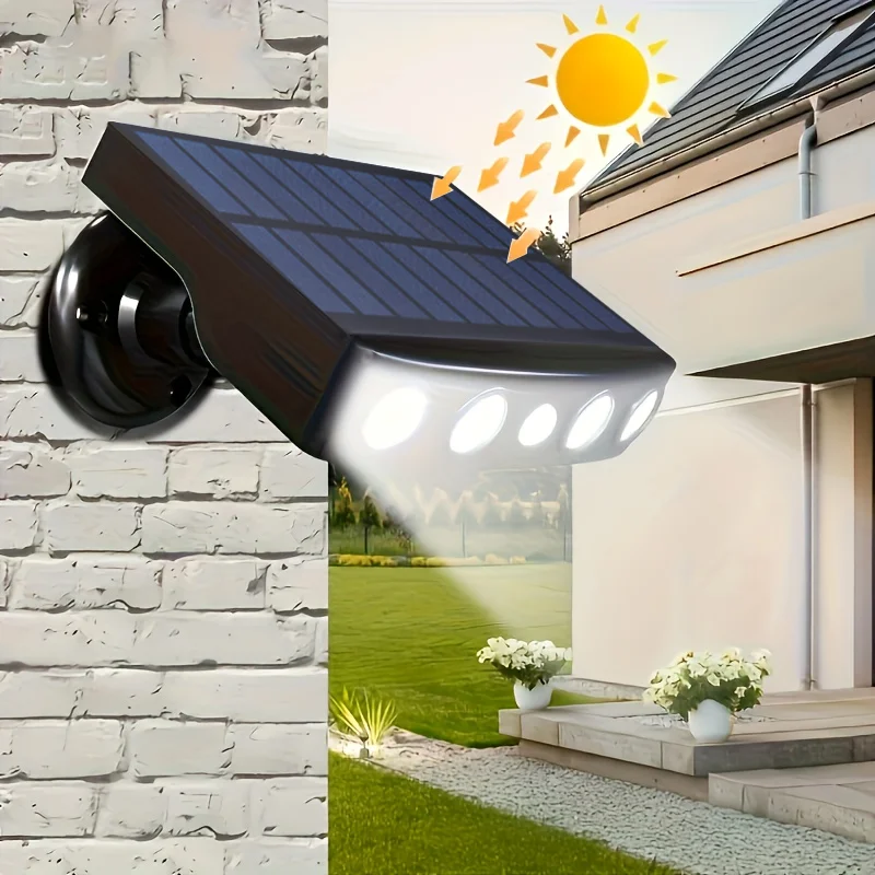 Luces LED de seguridad Solar para exteriores, lámpara impermeable de pared con Sensor de movimiento, 3 modos, luz de trabajo nocturno para jardín