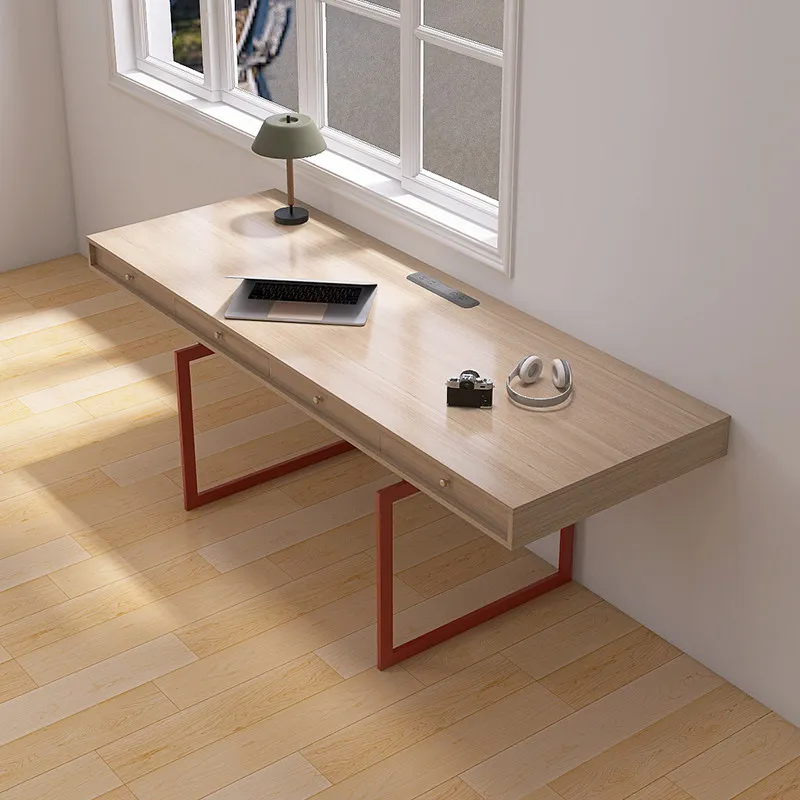 Designer Light Office Desks Wood Creamy Simple Office Desks Modern Design Office Furniture Scrivanie Per Ufficio ZY40BGZ