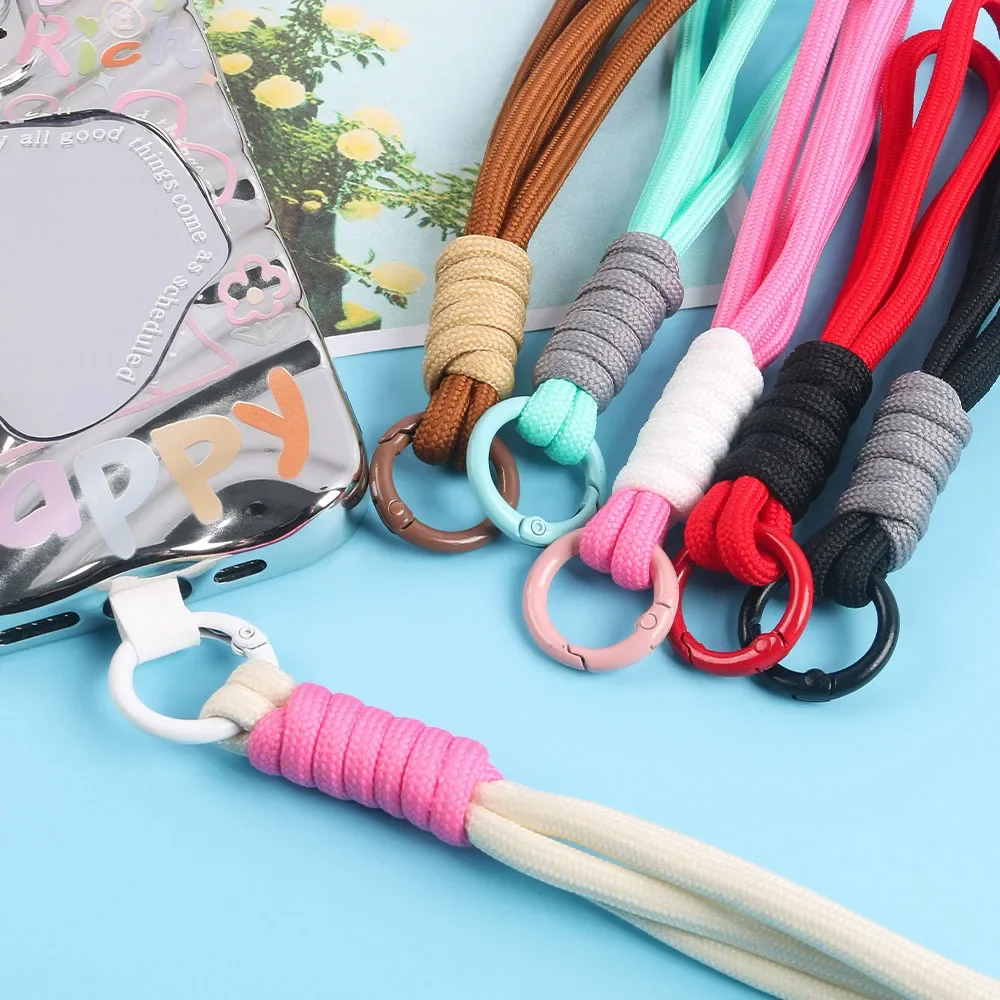 

1pc Creative Hand Keychain For Mobile Phone Lanyard Anti Lost Knot Rope Strap Key Ring Men Women Car Key Holder Key Accessory