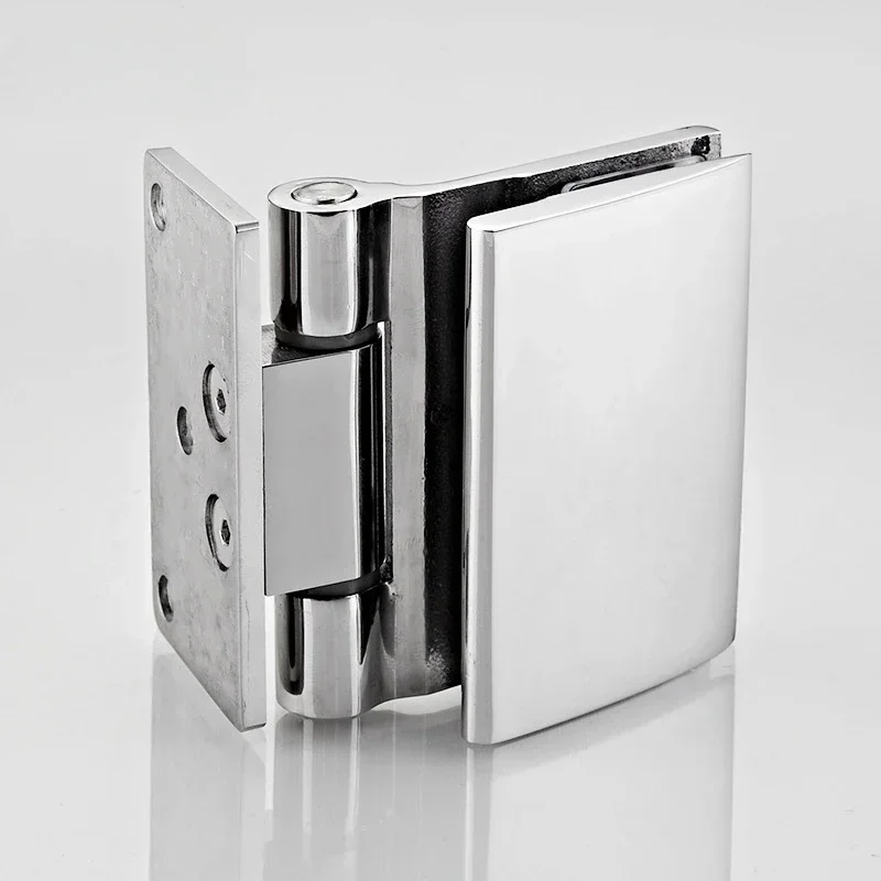 304 Stainless Steel Precision Cast Thickened Polished Shower Room Bathroom Door Screen With Inner Glass Clip Hinge(XYGL-18)