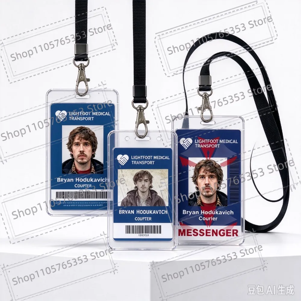 2026 ResIdent Bryan HoDukavich Evil ID Card Badge,Lightfoot Medical Transport Cosplay ID Badge,Halloween Cosplay Costume Prop