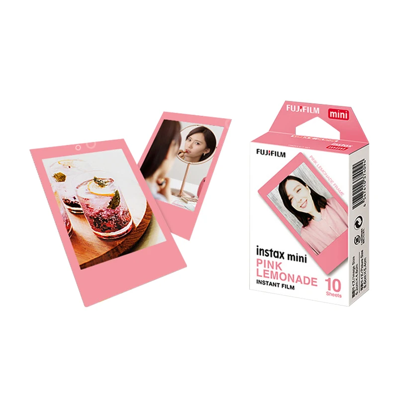 10-20 ورقة Fujifilm Instax Mini 12 8 9 فيلم الوردي الجانب والأزرق الجانب فوجي ورق الصور الفورية ل 70 7s 50s 90 25 Share SP-1 2