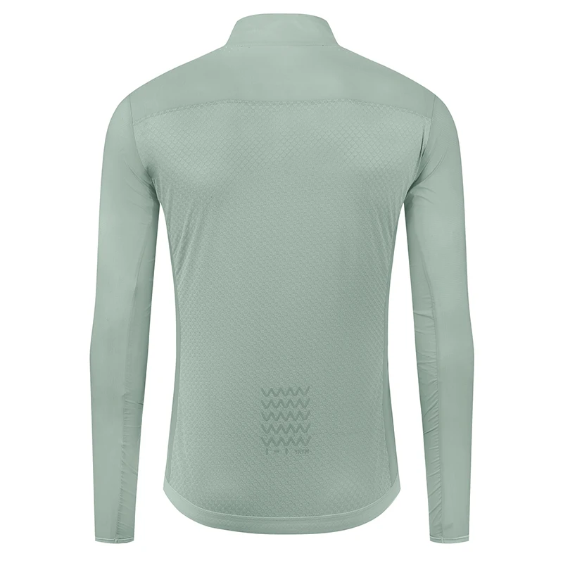 YKYW Herren winddichte wasserdichte Langarm-Radjacke YKK Doppelreißverschluss atmungsaktive MTB-Fahrradbekleidung Tops Pro Team Jersey – Detail 32
