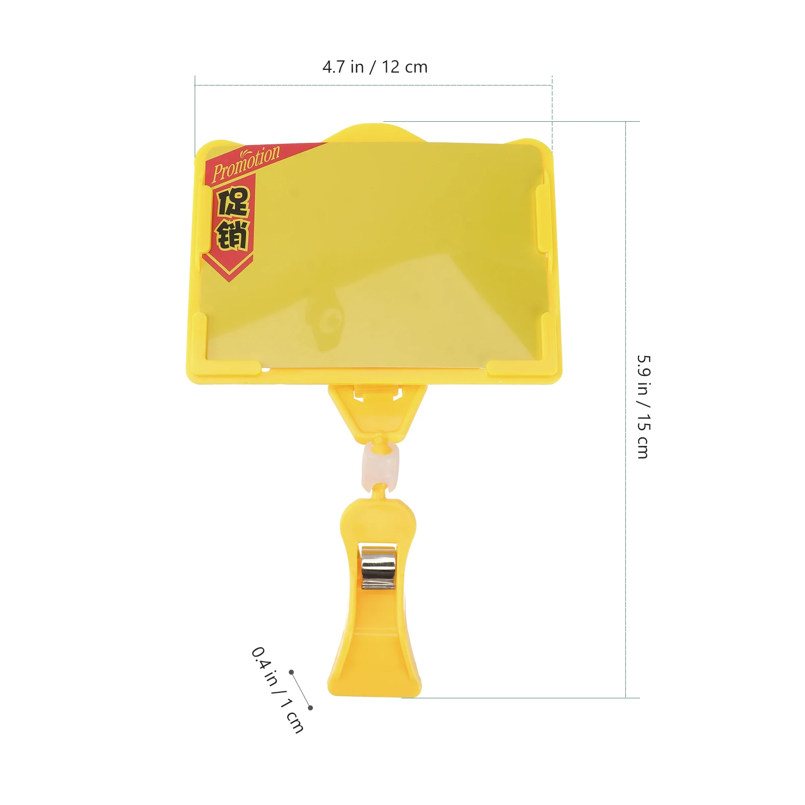 

2 pcs Price Tag Holder Display Stand Merchandise Sign Clip Desk Label ABS Easy Use Retail Supermarkets