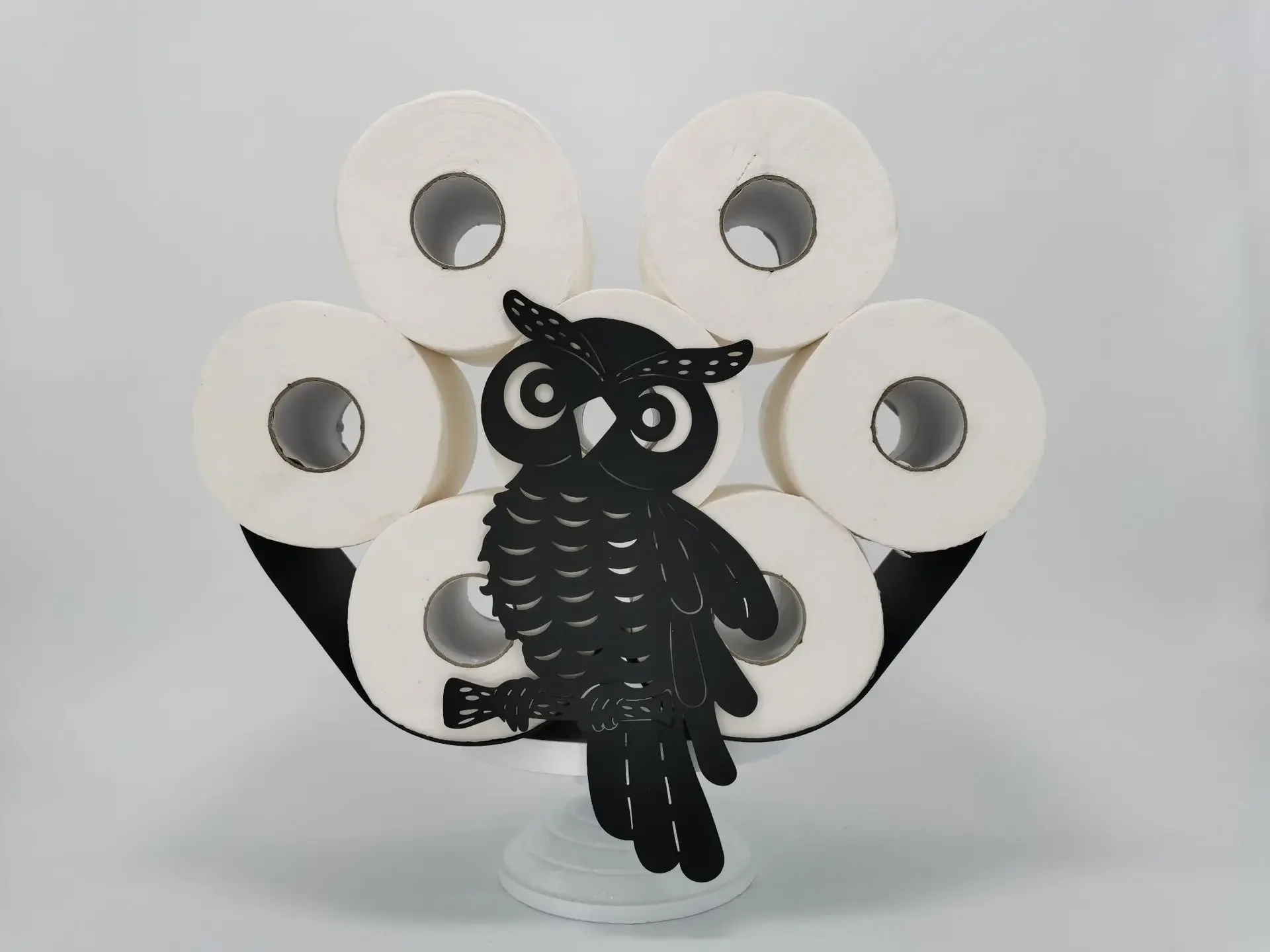 Nordic funny animal shaped owl flamingo wall mounted paper towel holder living room toilet paper roll holder toilet paper holder