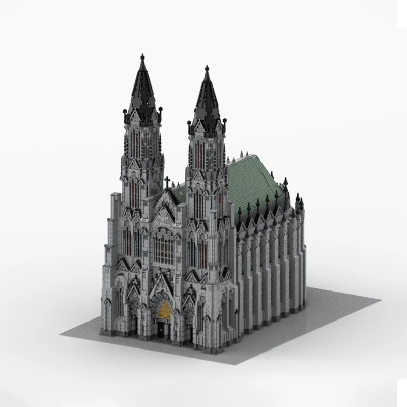 29682 قطعة كاتدرائية كولونيا الإبداعية نموذج لعبة الطوب عيد ميلاد اللبنات الأطفال هدية الكريسماس