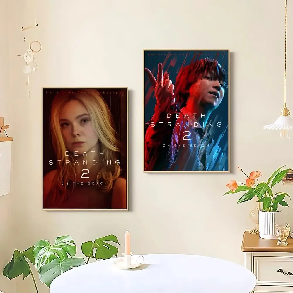 Video Game Death Stranding 2-On the beach Character Poster HD art sticky wall waterproof home living room bedroom bar