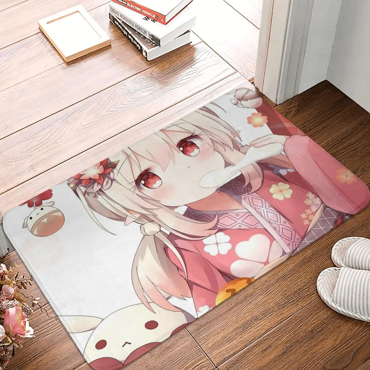 

Klee Non-slip Doormat Kitchen MatGenshin Impact Adventure Game Balcony Carpet Welcome Rug Home Decor