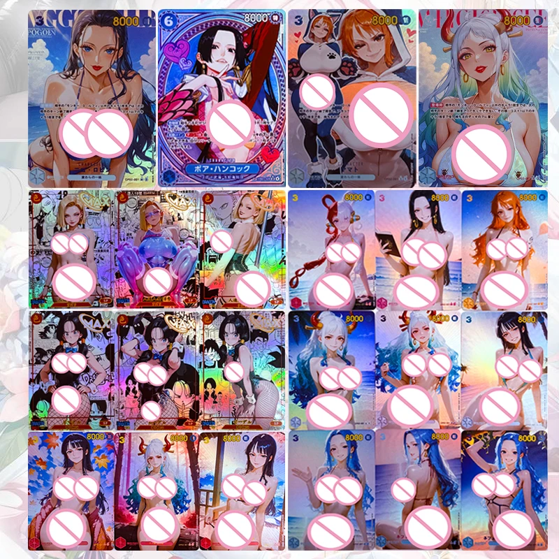 

Anime Goddess Story Diy Homemade Flash Cards Boa Hancock Yamato Nami Collectible Cards Christmas Birthday Gifts Children's Toys