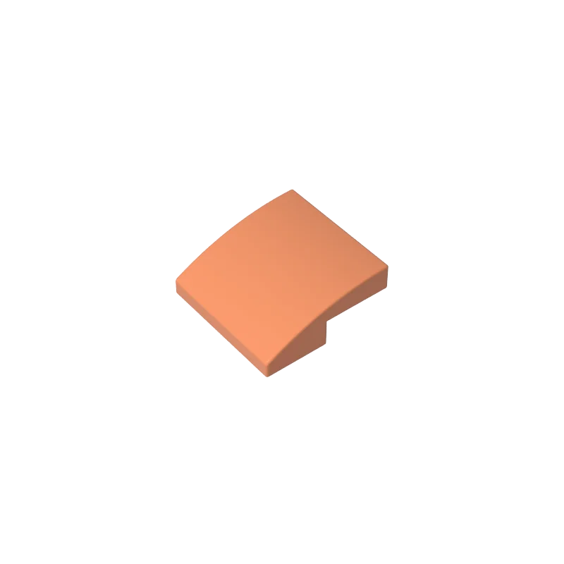 고브릭스 1개 MOC 슬로프 곡선형 2 x 2 x 2/3 브릭 15068 78565 모델 빌딩 블록 부품 어린이 조립 장난감과 호환 가능
