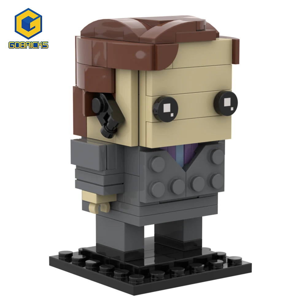 Moc Saul Goodman Brickheadz 빌딩 블록, 영화 속보 나쁜 법률가 피규어, DIY 벽돌 모델, 어린이 성인 선물 컨소시에르 장난감