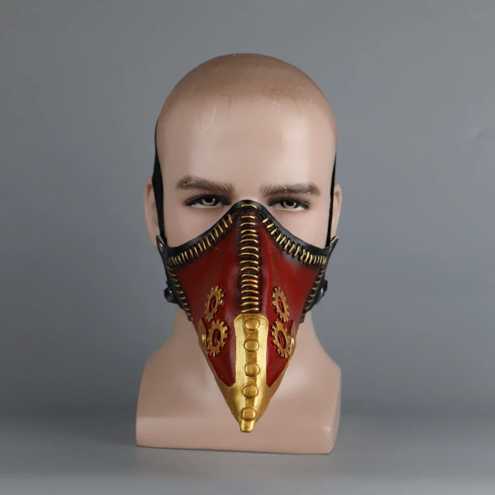 Anime My Hero Academia Overhaul Mask Cosplay Crow Mouth Plague Doctor Halloween Masks Steampunk Face Long Beak Gothic Helmet