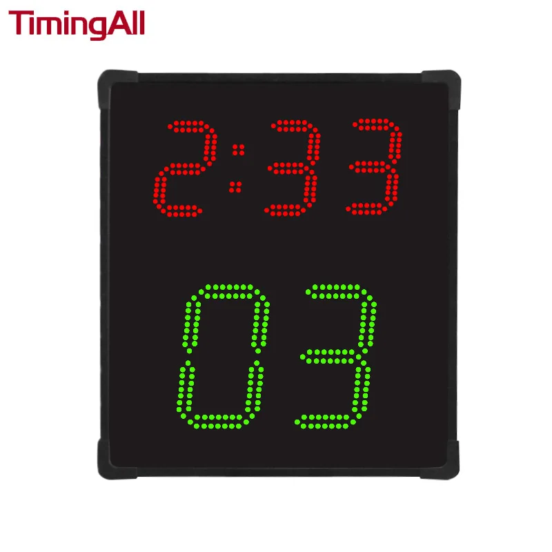 Outdoor Dual Color Dot Matrix LED Digital Display, Aluminum Frame for Parking Lot Bus Stop Construction Site