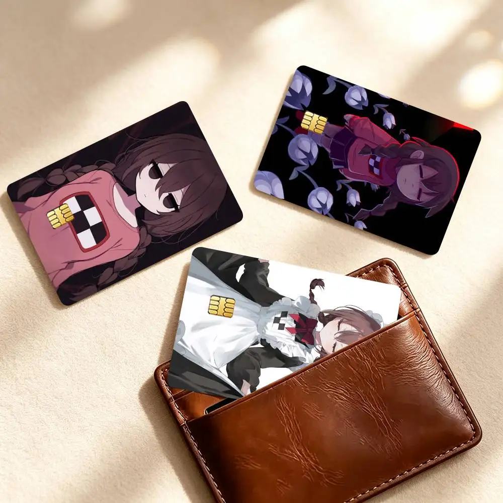 Y-Yume Nikki M-Madotsuki Game  Credit Card HD Stickers Game Card Decal Small Chip Waterproof Sticker Gift