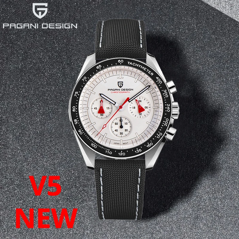 

PAGANI DESIGN 2025 New Luxury Men's Quartz Watch Top Sapphire Mirror Watches For Man Sports Wristwatch Chronograph Auto Date