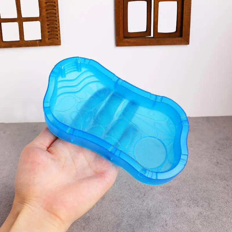

1Pcs Blue Dollhouse Swimming Pool Set with Inflatable Ring & Beach Chair Miniature Bathing Pool for Kids Role Play
