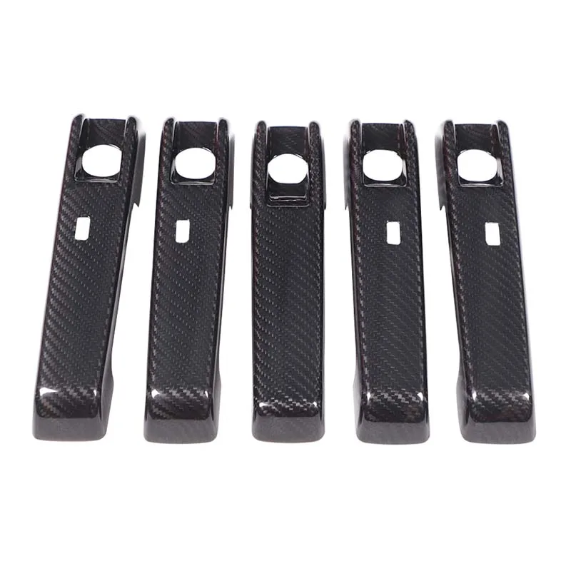 4PCS / Set Door Handle Cover For Mercedes Benz G Class W465 2025 carbon fiber Car Door Handles Decorative Cover Trim Accessories