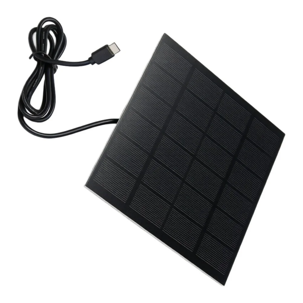 Monocrystalline For 3W 6V Solar Panel for Outdoor Security Cameras Fans Lights and Devices Requiring 3.7V to 6V Input