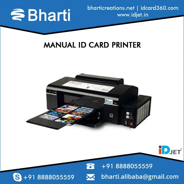 Low Printing Cost , INkJET PVC IDCard Printer for Plastic ID Card Printing Function Automatic