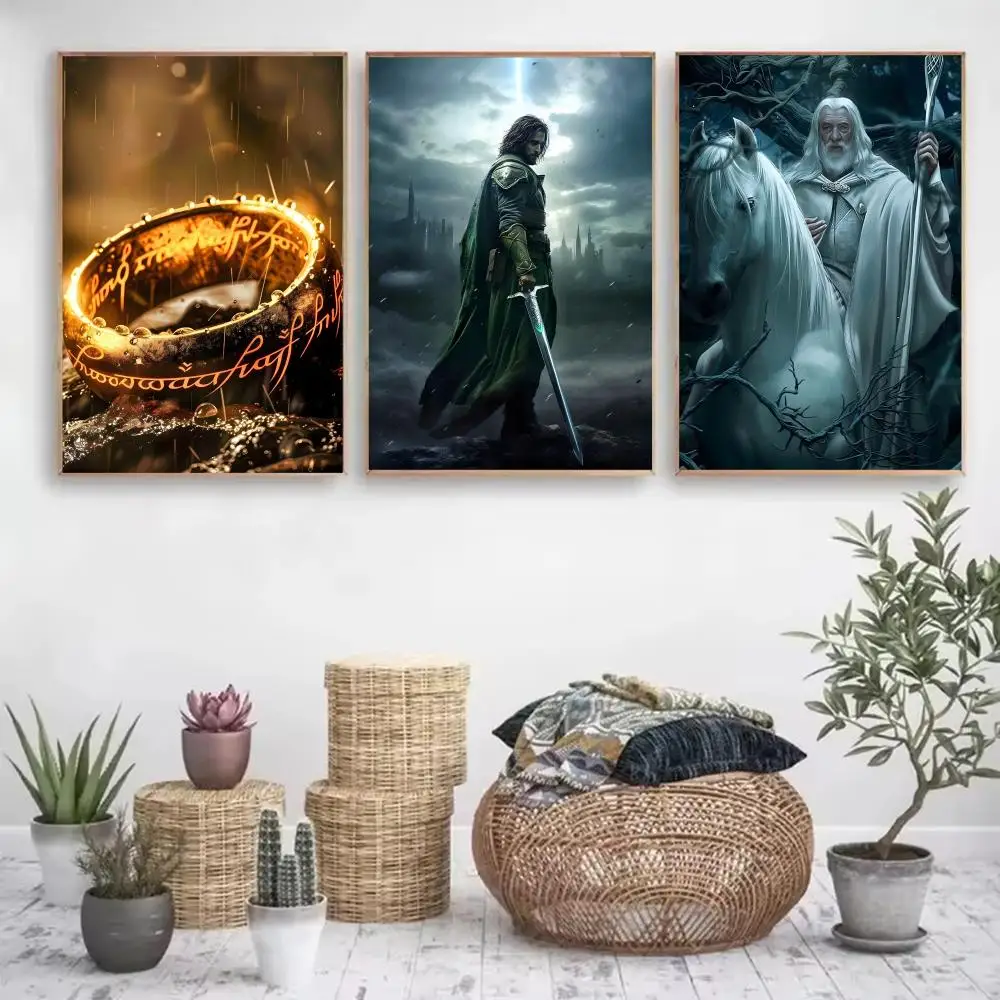 Movie The L-Lord of T-the R-RingS Poster Paper Print Home Living Room Bedroom Entrance Bar Cafe Art Painting Decoration