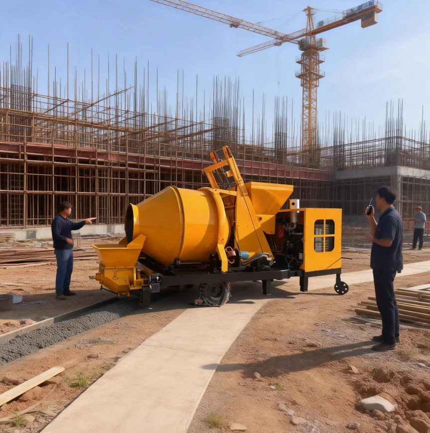 Construction Mini Concrete Pump Shotcrete Machine Smooth Operation Simple Control Long-lasting Performance Easy Maintenance