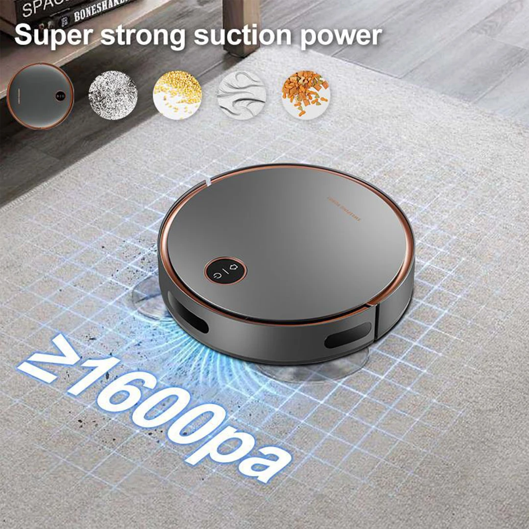 Intelligent Robot Vacuum Cleaner Automatic Wireless Sweeper Floor Cleaning Wet and Dry Dual Use