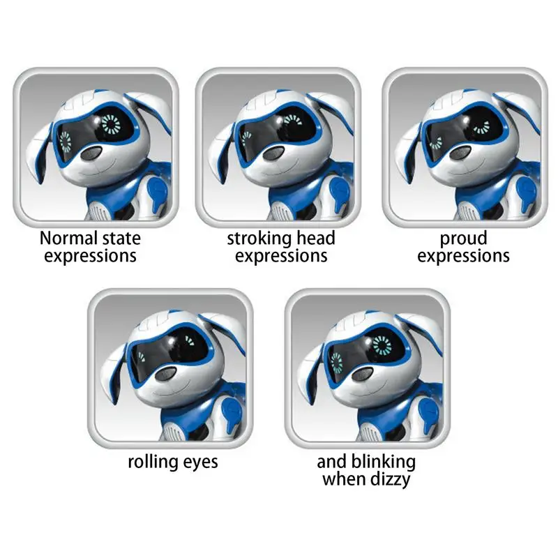Robot Dog USB Charging Sing Dance Electronic Realistic Pet Programmable Interactive Robotic Puppy Toy With Functional Picture
