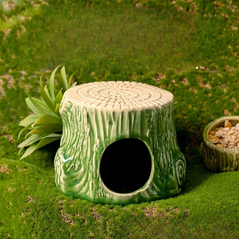 Hamster Nest Ceramic Nest Escape Cold Nest Golden Bear Large Cooling Igloo Universal Landscape Summer Hamster Cage