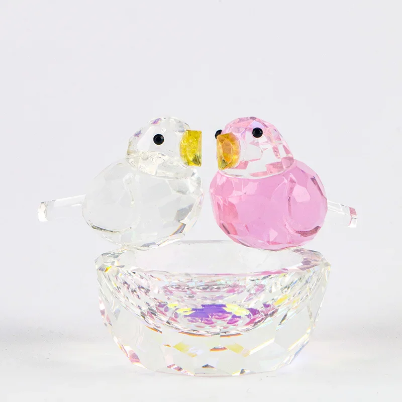 

Nail Crystal Cup Round Glass Nail Wash Cup High Transparency Bird Shaped Crystal Nail Liquid Cup Nails Accessories Supplies