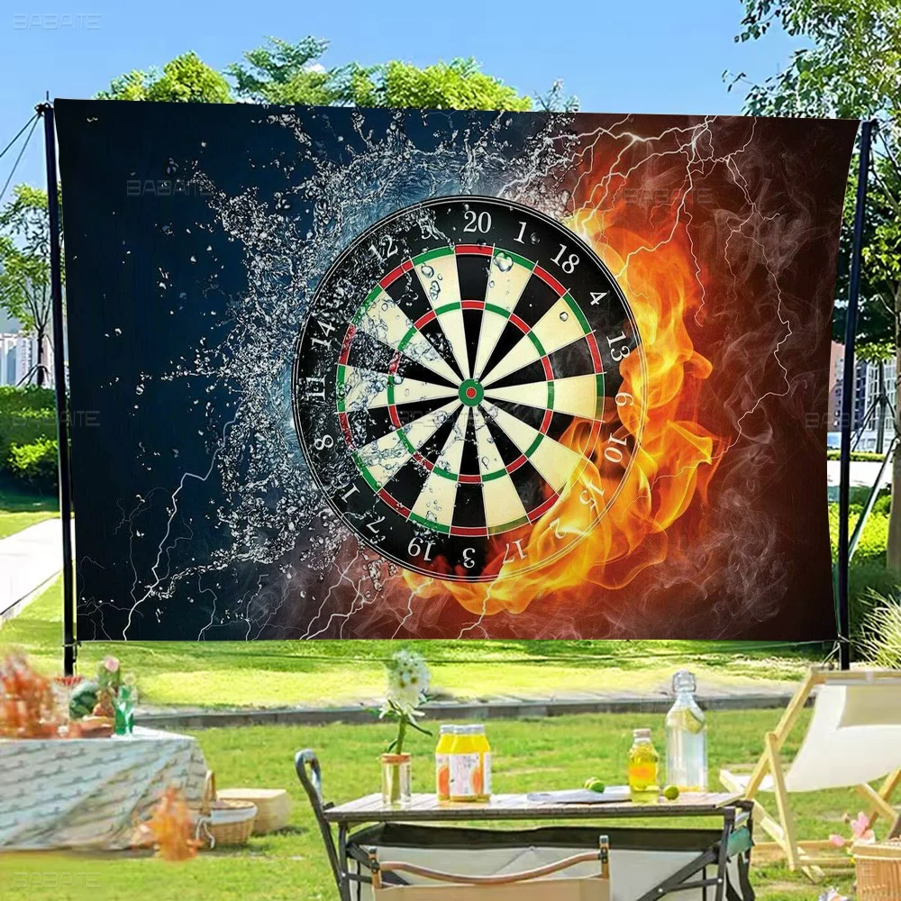 DARTS Dart Board Arrow Target DIY Flag For Family Group Photo Living Room Home Dorm Decor Wall Art Decor Banner