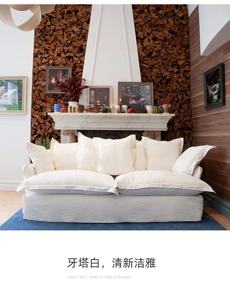 

Sofa super soft living room double simple wind