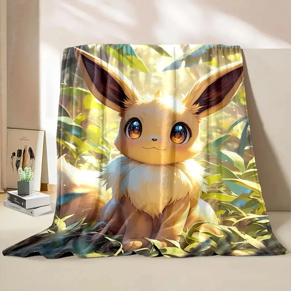 

3D Pokémon Cartoon Print Blanket Warm flannel blanket Soft and comfortable blanket Bedding birthday gifts