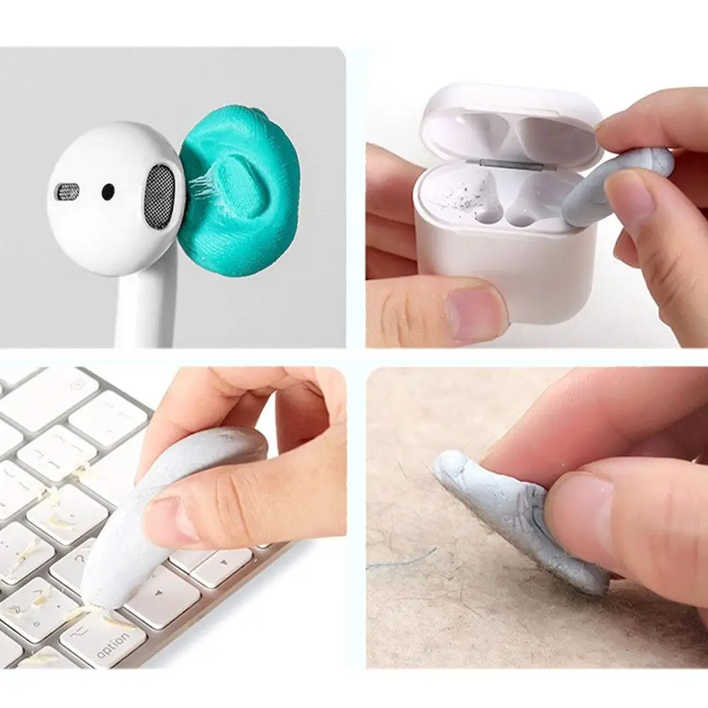 Removível Headphone Limpeza Glue, ferramentas de poeira reutilizáveis, sem fio Bluetooth Art Headset, cola limpa para Airpods Pro Case, 8pcs
