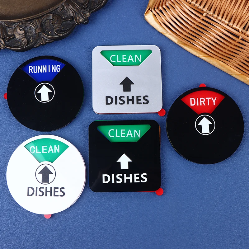 Dishwasher Clean Dirty Magnet Indicator Kitchen Washer Status Sign Sticker for Home Appliance Organization
