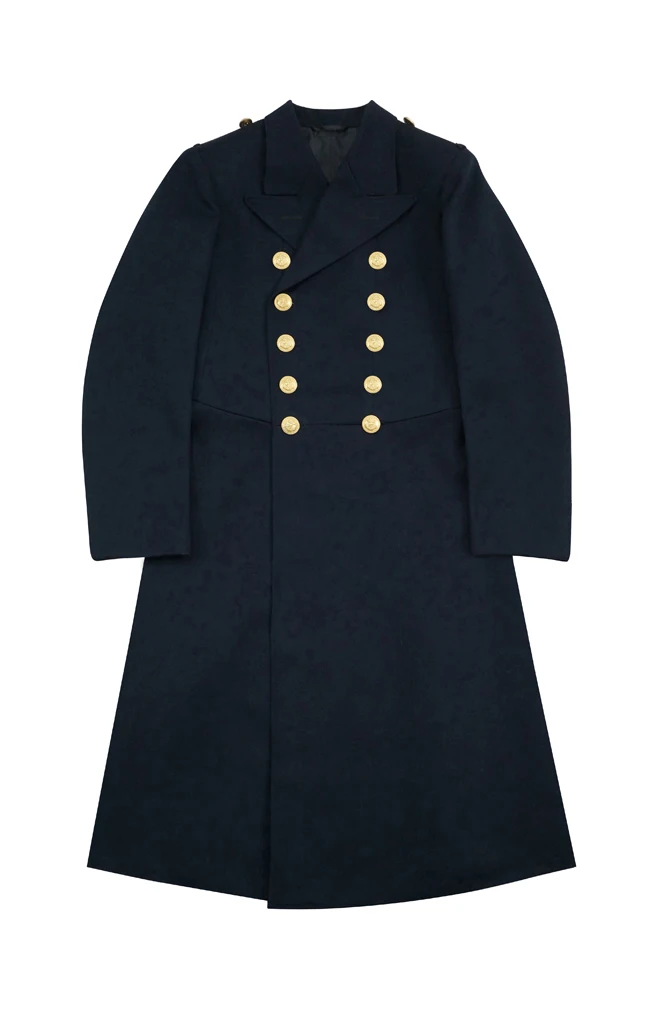 

GUDG-009 WWII German Kriegsmarine General Officer Navy Blue Gabardine Frock Coat