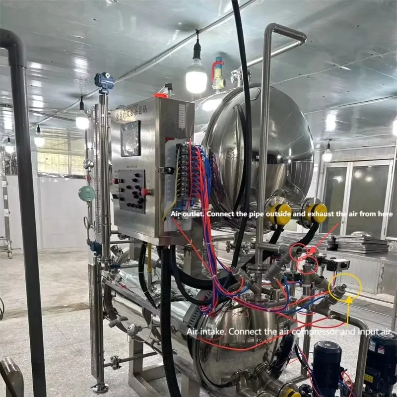 Fully Automatic Double Layer Retort Sterilizer  Water Bath Autoclave Machine For Sausage Canned Fruit Pouch Food Sterilization