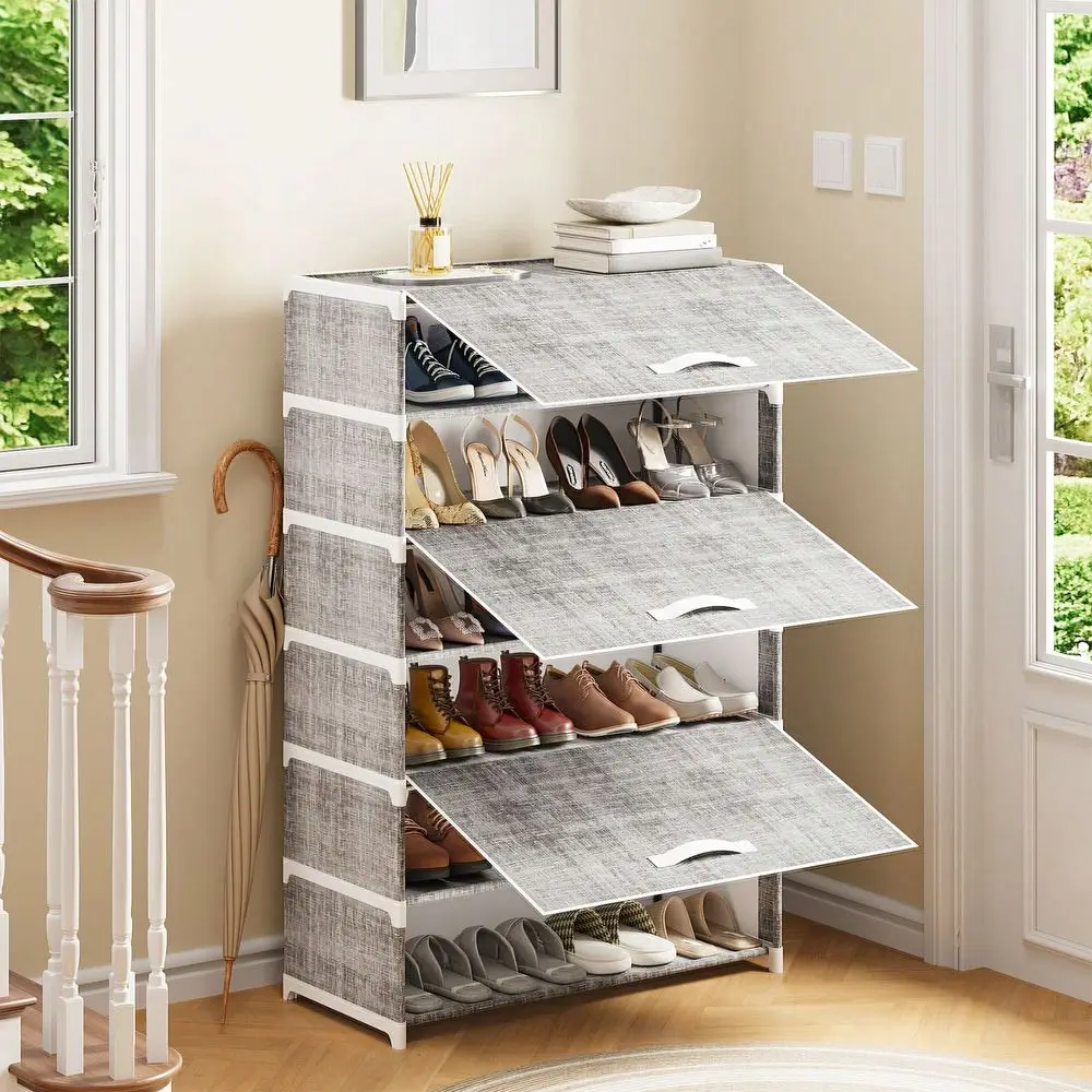 7 Tier Shoe Rack Wi…
