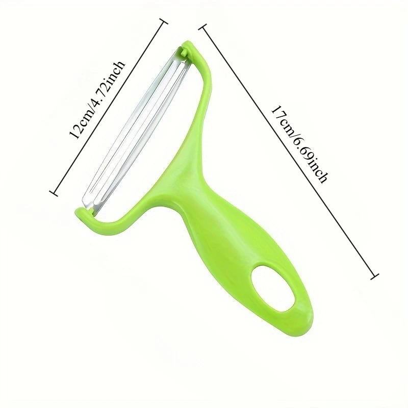 Green Cabbage Grater - Wide Mouth Peeling Knife for Easy Shredding and Peeling of Garden Vegetables