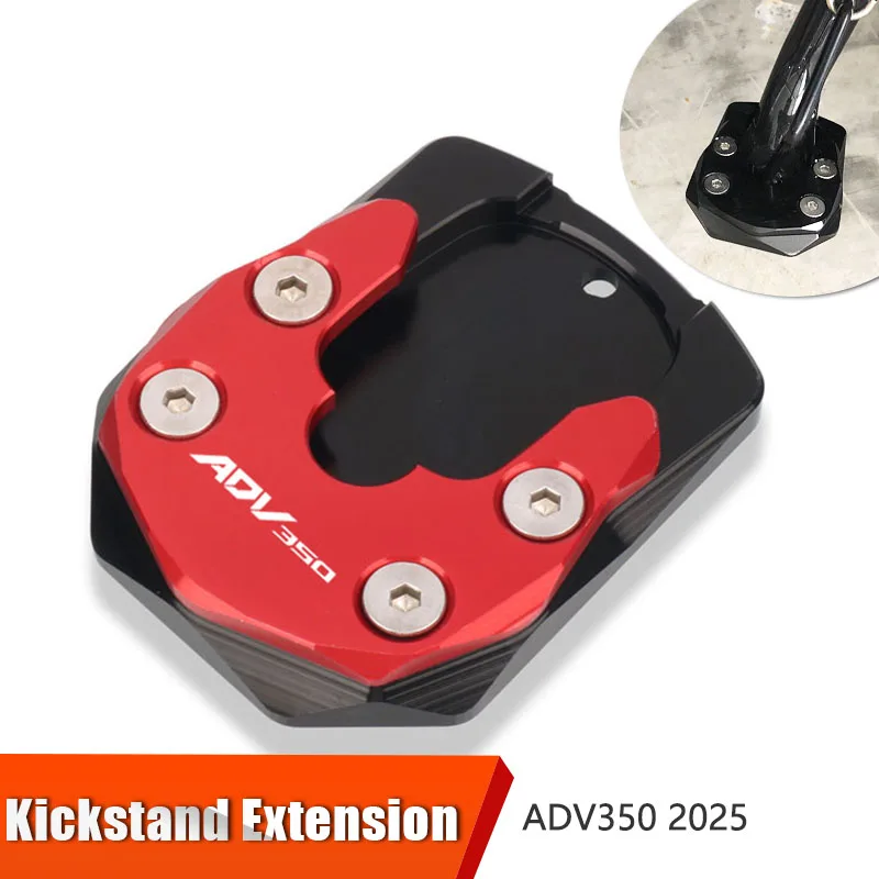 

Motorcycle CNC Kickstand Foot Side Stand Extension Pad Support Plate For ADV350 2025