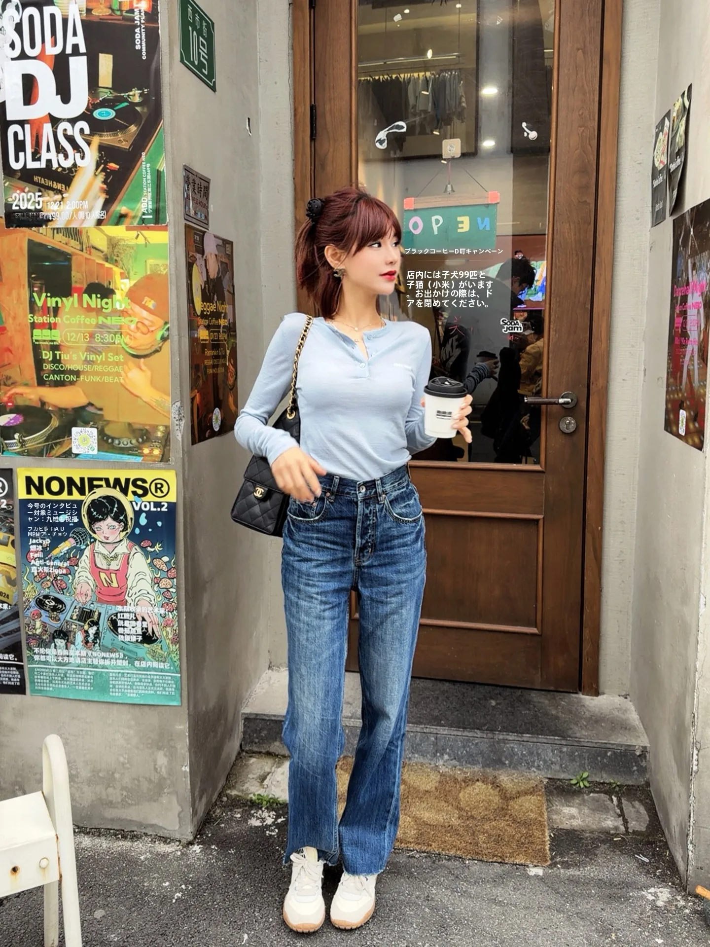 

ASBR Original C Material High Waist Straight Leg Jeans Waed Effect Lengthening Leg Effect Spring New Sle Ladies Jeans