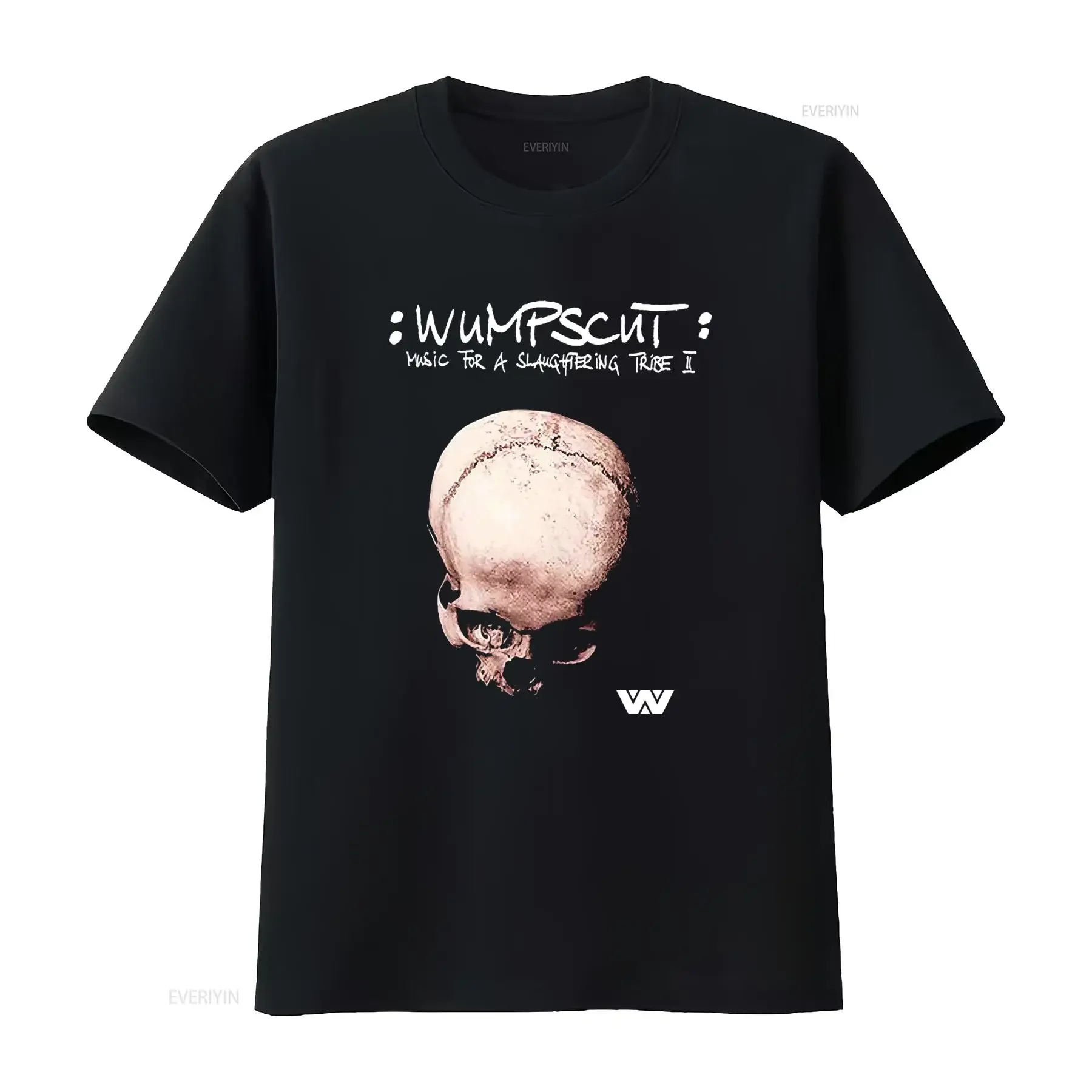 WUMPSCUT Skull T Shirt Music For A Slaughtering Tribe II Inspired Design vintage Washed graphic fashion homme Stretched