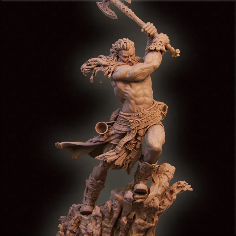 

Ivar The Runic Warrior Figure 1:24 Miniature Figure Resin Model Kit Unpainted Plastic Model Kit A2485