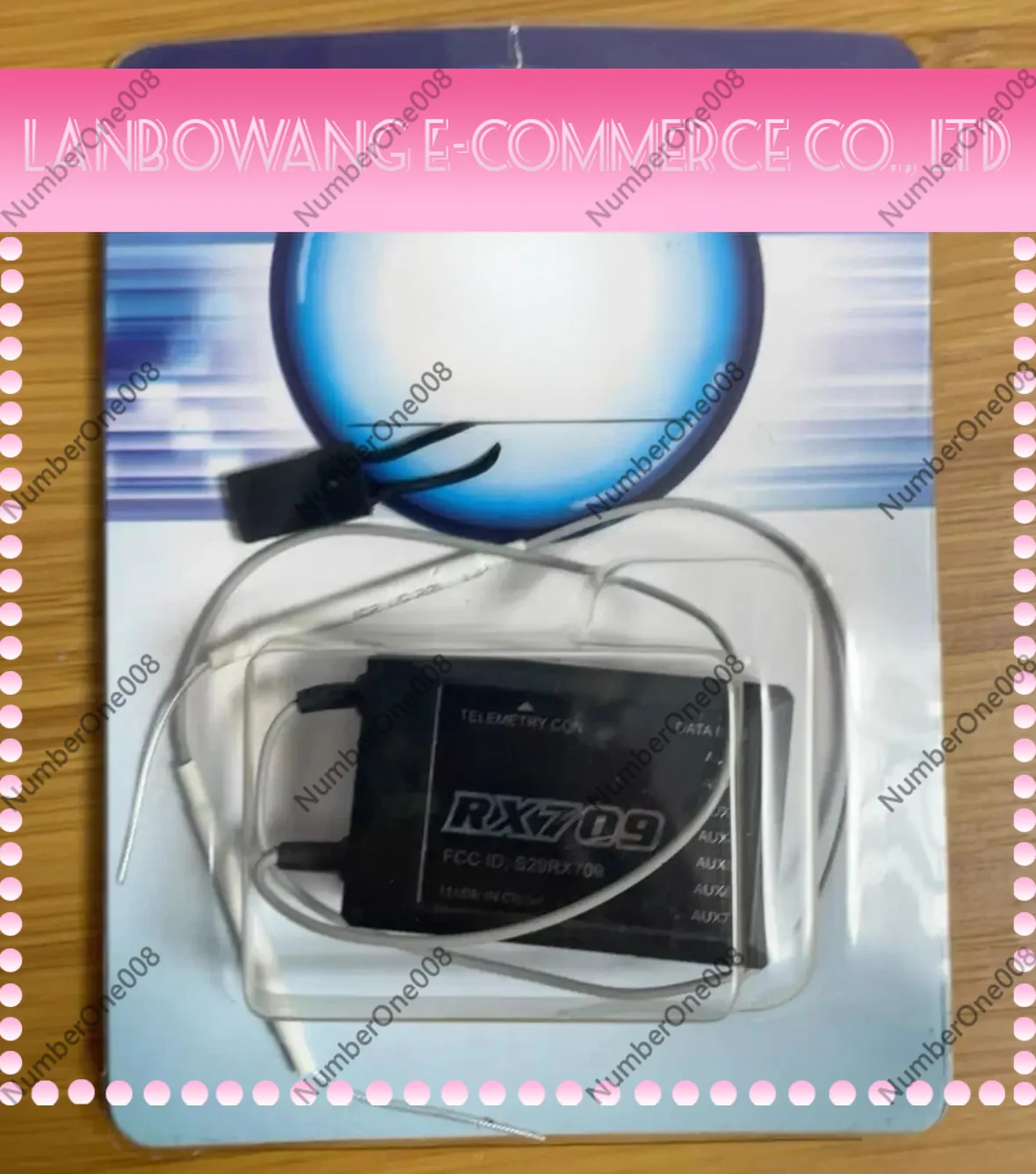 DEVO-RX707 RX709 2.4GHz 7-Channel Receiver with Telemetry One Data Bus Port and 7 AUX Ports