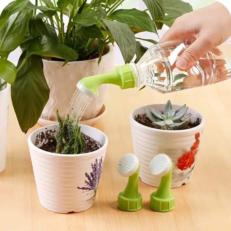 Dispositivo de irrigação de plantas com 2 peças, irrigue facilmente suas plantas em vasos com um aspersor doméstico