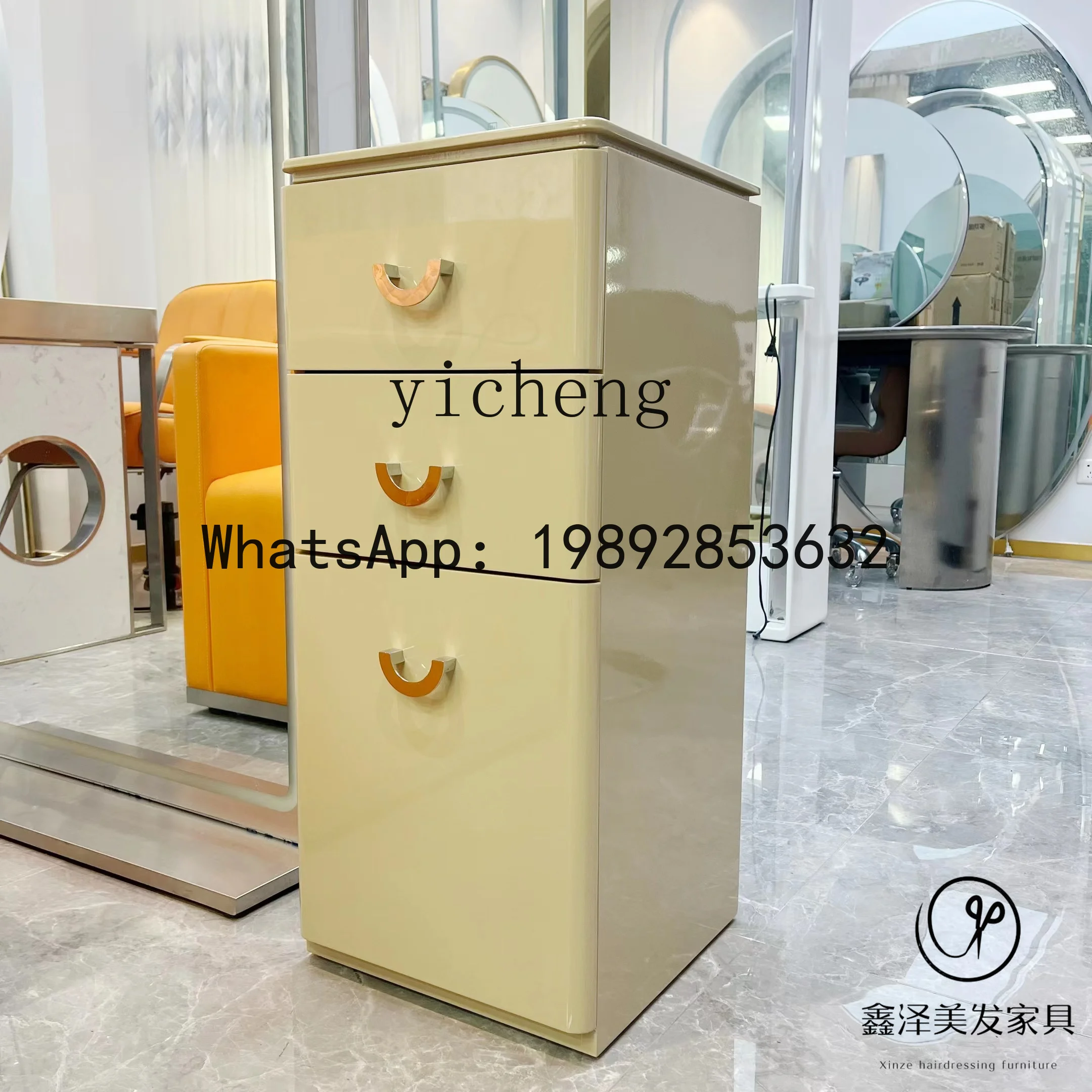 Q3  Barber Shop Tool Cabinet Hair Salon Storage Haircut Cabinet Tool Desk Hair Stylist Shelf Hair Salon