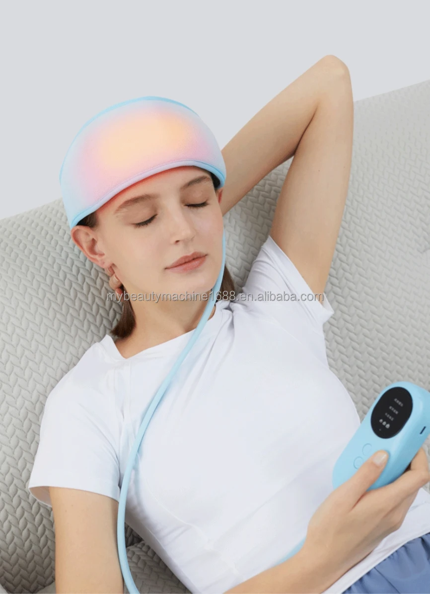 

Electronic massager to help sleep and relax multiple head massage modes